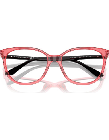 Gafas de Prescripción Emporio Armani EA3249U Cat Eye Rojo