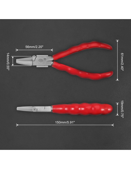 Pinzas de media ronda LEONTOOL 15,24 cm con destornillador Pinzas de media ronda LEONTOOL 15,24 cm con destornillador