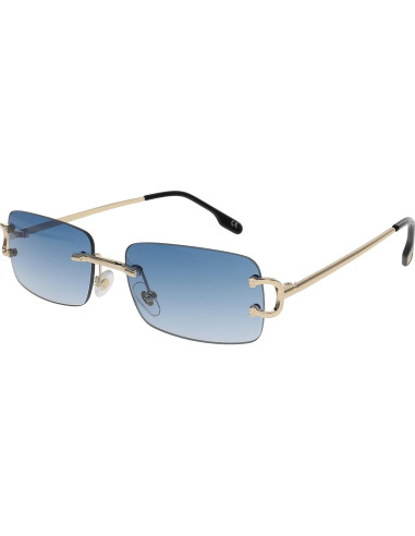 Gafas de Sol FLAWLESS Unisex Sin Montura Doradas 55mm