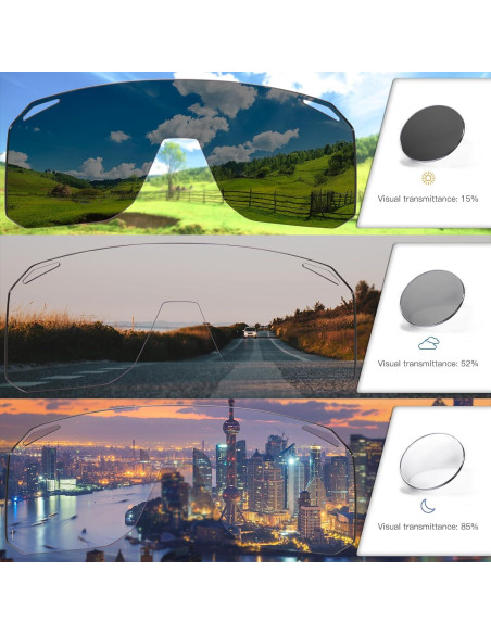 Gafas de Ciclismo KAPVOE K62 Fotoquímicas UV400 para Adultos Gafas de Ciclismo KAPVOE K62 Fotoquímicas UV400 para Adultos