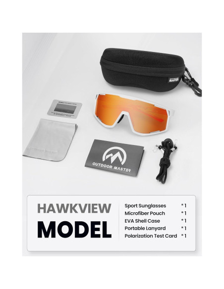 Gafas de sol OutdoorMaster HawkView polarizadas rojas Gafas de sol OutdoorMaster HawkView polarizadas rojas