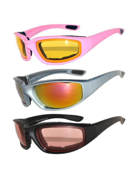 Juego de 3 Gafas de Sol para Motocicleta UV400 - Unisex Juego de 3 Gafas de Sol para Motocicleta UV400 - Unisex