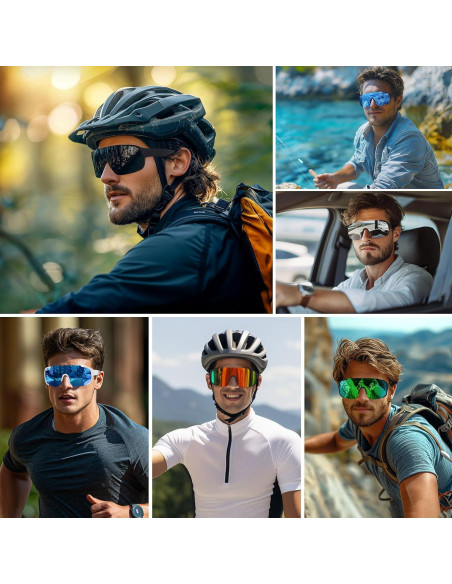 Gafas de sol deportivas UV400 Polarizadas para adultos Gafas de sol deportivas UV400 Polarizadas para adultos