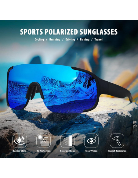 Gafas de sol deportivas UV400 Polarizadas para adultos Gafas de sol deportivas UV400 Polarizadas para adultos