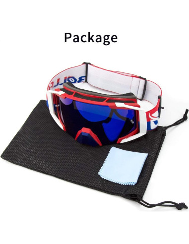 Gafas de Motocross ZDATT ZSP Anti-UV Ajustables para Casco