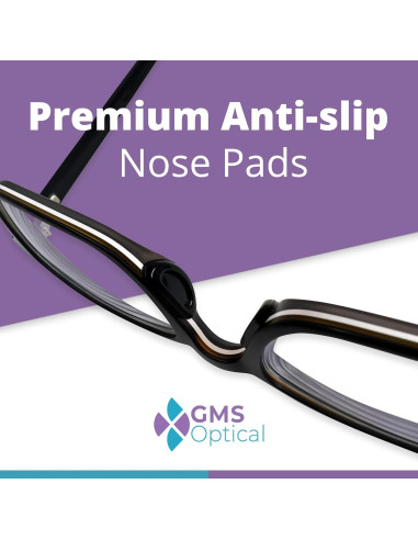 Almohadillas de Nariz GMS Óptico Antideslizantes 5 Pares Negro