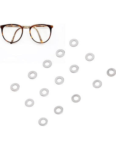 300 Gaskets de Tornillo para Gafas Aleación 1.4mm Genérico