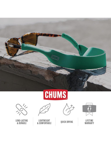 Correa Flotante para Gafas Chums Neopreno Grande Gris