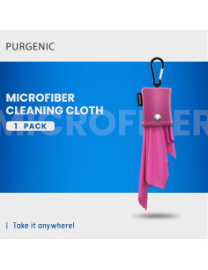Paño de Microfibra Purgenic para Gafas y Pantallas - Rosa 2