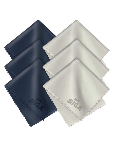 Paños de Microfibra MR.SIGA para Lentes y Pantallas - 6 Pzs Paños de Microfibra MR.SIGA para Lentes y Pantallas - 6 Pzs