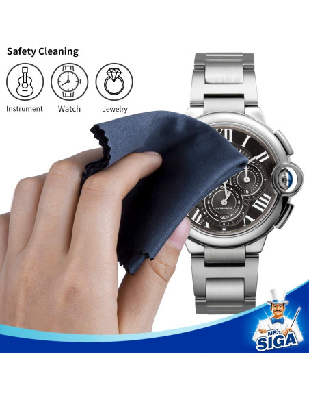 Paños de Microfibra MR.SIGA para Lentes y Pantallas - 6 Unidades Paños de Microfibra MR.SIGA para Lentes y Pantallas - 6 Unidades