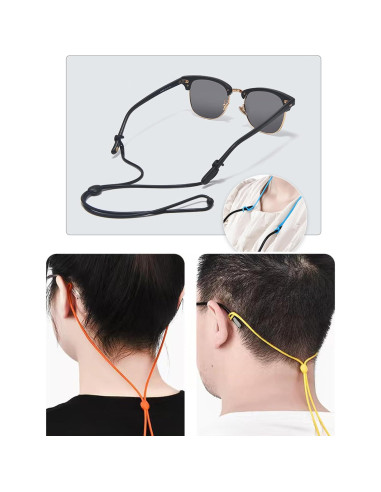 Correas Ajustables para Gafas OPUGIT 4 Pcs Silicona 52 cm