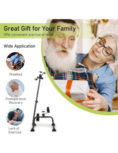 Bicicleta de Ejercicio Ajustable Washranp para Ancianos 2