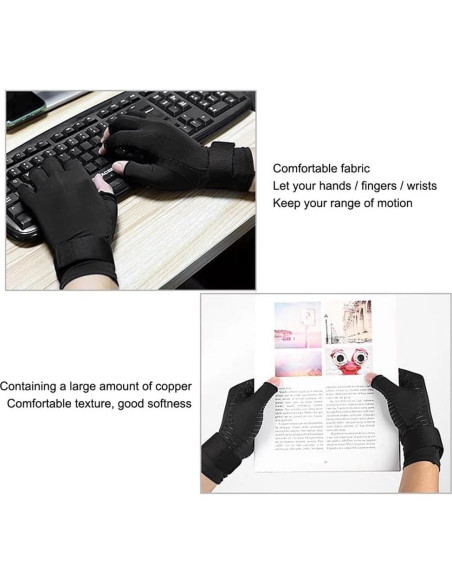 Guantes de Compresión de Cobre Genérico para Artritis XL Guantes de Compresión de Cobre Genérico para Artritis XL