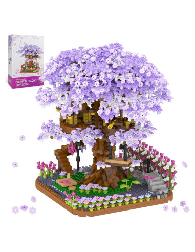 Kit de Construcción Mini Casa de Árbol Sakura 2200 Piezas
