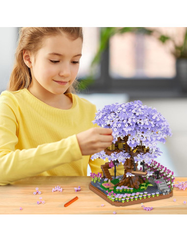 Kit de Construcción Mini Casa de Árbol Sakura 2200 Piezas