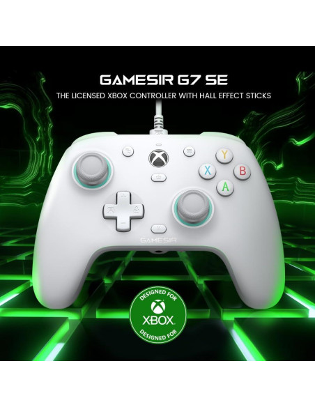 GameSir G7 SE Controlador con Cable para Xbox y PC - Joysticks Hall GameSir G7 SE Controlador con Cable para Xbox y PC - Joysticks Hall