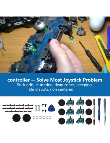 Kit de Reemplazo Joystick Analógico PS5 Misimain 6 Piezas