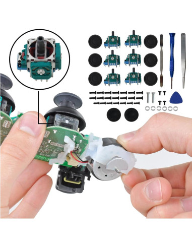 Kit Reemplazo Joystick PS5 Misimain 6 Piezas Reparación