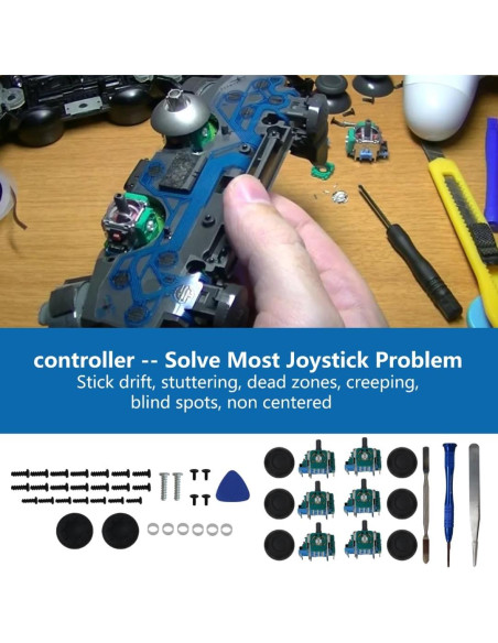Kit Reemplazo Joystick Analógico 3D Misimain PS5 6 Piezas Kit Reemplazo Joystick Analógico 3D Misimain PS5 6 Piezas
