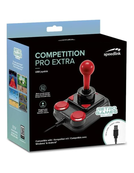 Joystick USB Speedlink Competition Pro Extra Retro 20 Juegos Joystick USB Speedlink Competition Pro Extra Retro 20 Juegos
