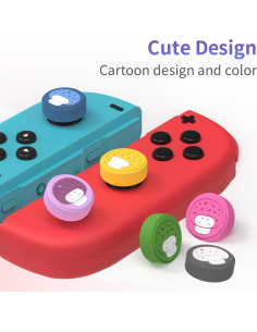 6 Tapas de Pulgar Silicona Kawaii para Nintendo Switch 2