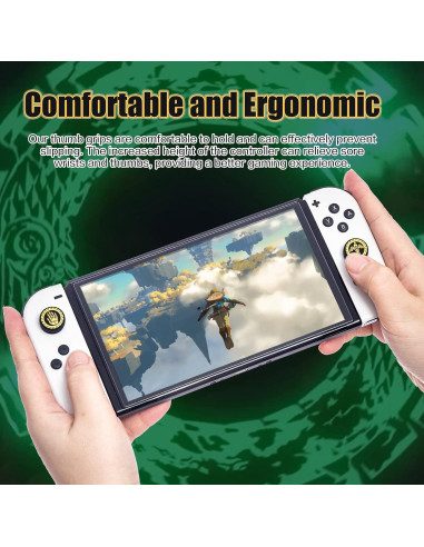 Tapas de Pulgar para Nintendo Switch NANANINO Ojos Amarillos