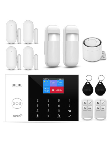 Sistema de Alarma Inalámbrico PGST con 4 Sensores y APP
