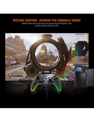 Controlador Inalámbrico BIGBIG WON Rainbow 2 Pro RGB PC
