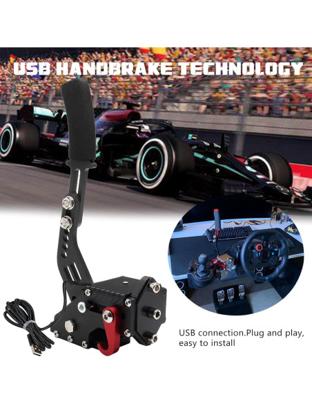 Freno de Mano USB YESHMA para Simuladores de Carreras Freno de Mano USB YESHMA para Simuladores de Carreras