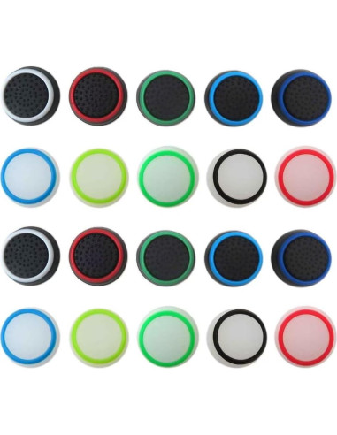 20 Tapas de Joystick Silicona Misimain para PS5/4 y Xbox