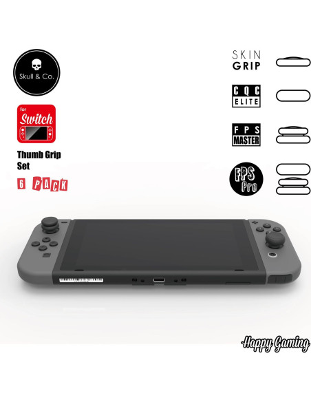 Grips para Pulgar Skull & Co. Joy-Con Nintendo Switch - 6 Pzas Grips para Pulgar Skull & Co. Joy-Con Nintendo Switch - 6 Pzas