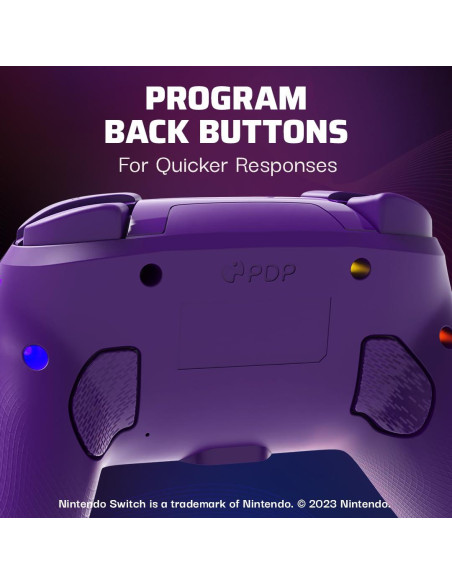 Controlador Inalámbrico PDP Afterglow Wave para Switch Púrpura Controlador Inalámbrico PDP Afterglow Wave para Switch Púrpura