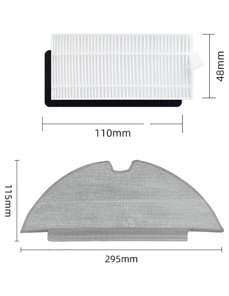 Kits de Reemplazo Eufy RoboVac L35 - 4 Paños de Mopa Kits de Reemplazo Eufy RoboVac L35 - 4 Paños de Mopa