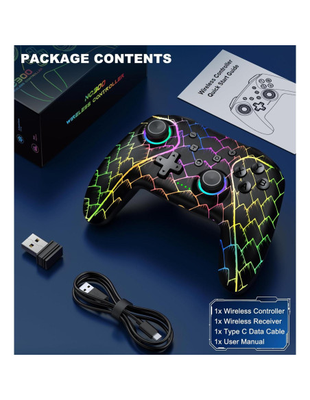 Controlador Inalámbrico NealGamefy para PC y Switch - Bluetooth Controlador Inalámbrico NealGamefy para PC y Switch - Bluetooth