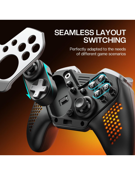 Controlador Inalámbrico NYXI Flexi, 1000Hz, RGB, 4 Botones Controlador Inalámbrico NYXI Flexi, 1000Hz, RGB, 4 Botones