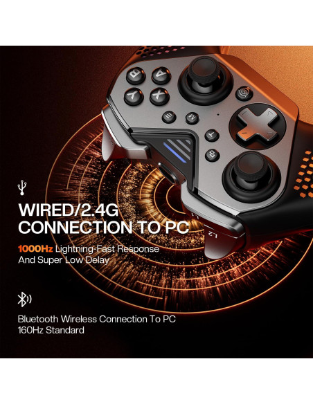 Controlador Inalámbrico NYXI Flexi, 1000Hz, RGB, 4 Botones Controlador Inalámbrico NYXI Flexi, 1000Hz, RGB, 4 Botones