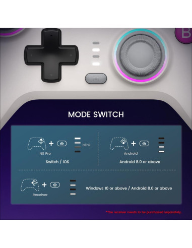 Controlador Inalámbrico GameSir Nova para Switch Verde