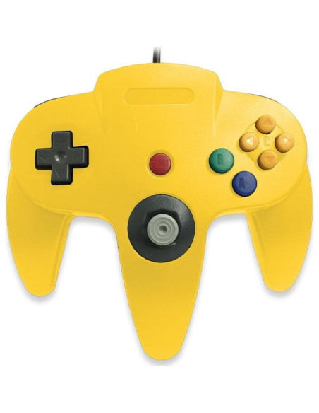 Controlador con cable Old Skool para Nintendo 64 - Amarillo Controlador con cable Old Skool para Nintendo 64 - Amarillo