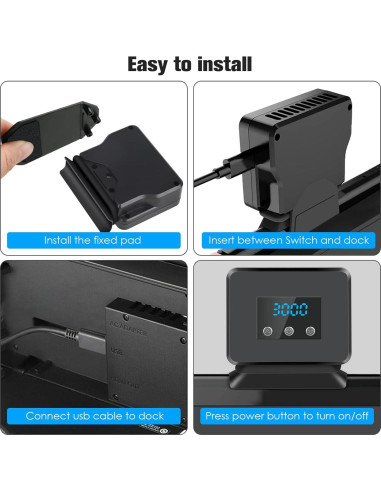 Ventilador de Enfriamiento para Nintendo Switch Xishwon-X2, Ajustable