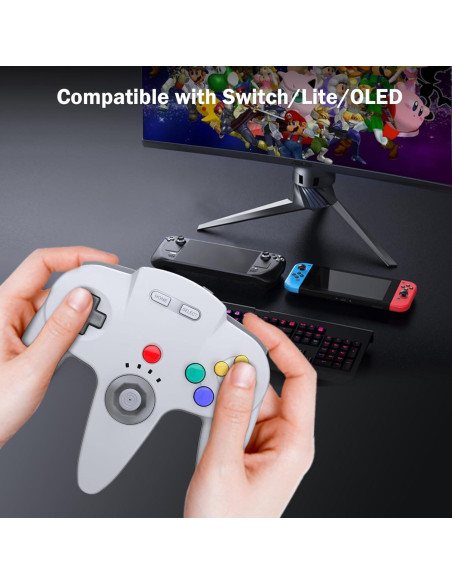 Controlador Inalámbrico N64 KIWITATA para Switch - 2 Pack Controlador Inalámbrico N64 KIWITATA para Switch - 2 Pack