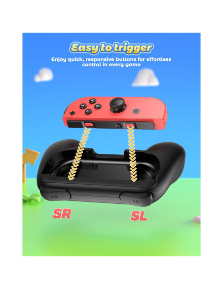 Empuñaduras Fyoung para Joy-Con de Switch - Negro (2 Pzs) Empuñaduras Fyoung para Joy-Con de Switch - Negro (2 Pzs)