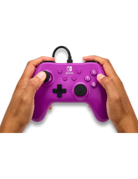 Controlador con cable PowerA para Nintendo Switch - Púrpura Uva Controlador con cable PowerA para Nintendo Switch - Púrpura Uva