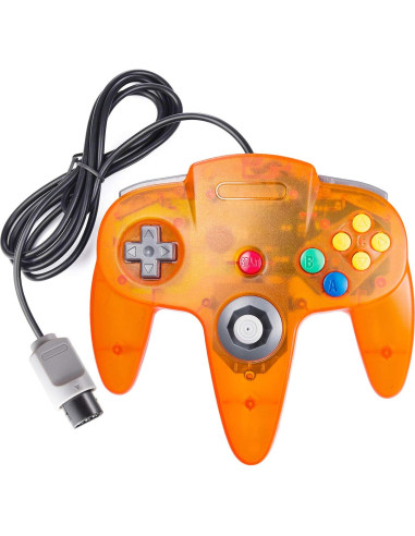 2 Controladores Clásicos N64 miadore Azul Selva/Naranja