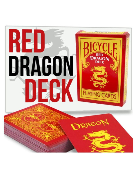 Baraja de Póker Dragón Roja Bicicleta - Edición Limitada Baraja de Póker Dragón Roja Bicicleta - Edición Limitada