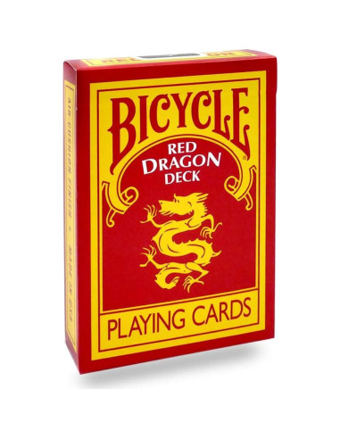 Baraja de Póker Dragón Roja Bicicleta - Edición Limitada