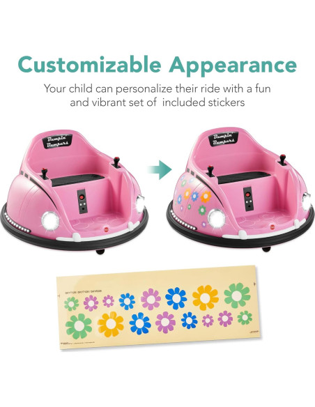 Coche Eléctrico Rosa para Niños 1.5-6 Años Control Remoto Coche Eléctrico Rosa para Niños 1.5-6 Años Control Remoto