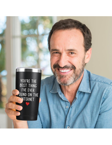 Taza Aislada 20oz WOELIVE Negra - Eres la Mejor Cosa