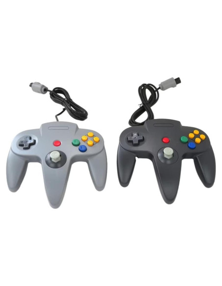 Controlador Clásico con Cable USonline911 para N64 - Negro y Gris Controlador Clásico con Cable USonline911 para N64 - Negro y Gris