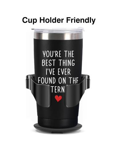 Taza Aislada 20oz WOELIVE Negra - Eres la Mejor Cosa